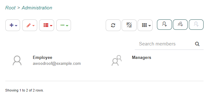 Users and groups