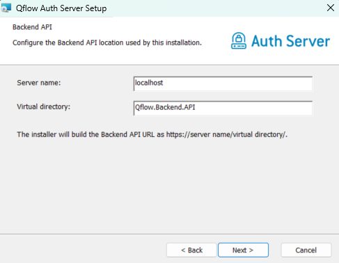 Configuración de la ubicación de la API del backend